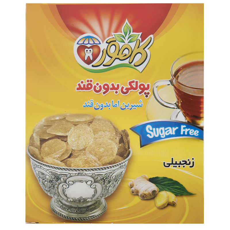 کامور پولکی بدون قند زنجبیلی
